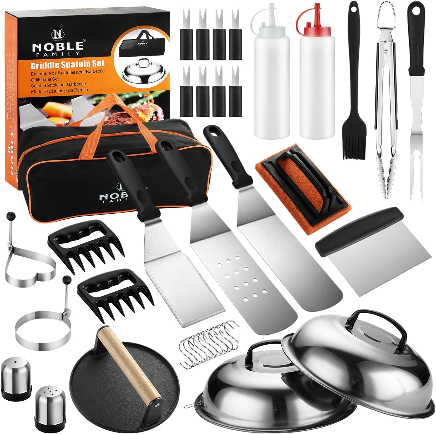 N NOBLE FAMILY 38PCS Griddle Accessories Kit, Professional G...