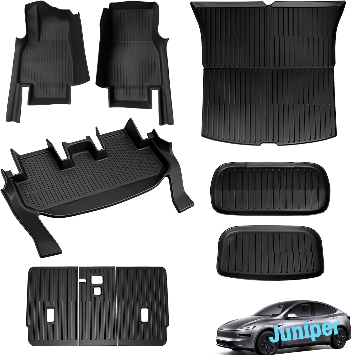 SUPER LINER 2025 2026 Tesla Model Y Juniper Floor Mats & Acc... - Image 9