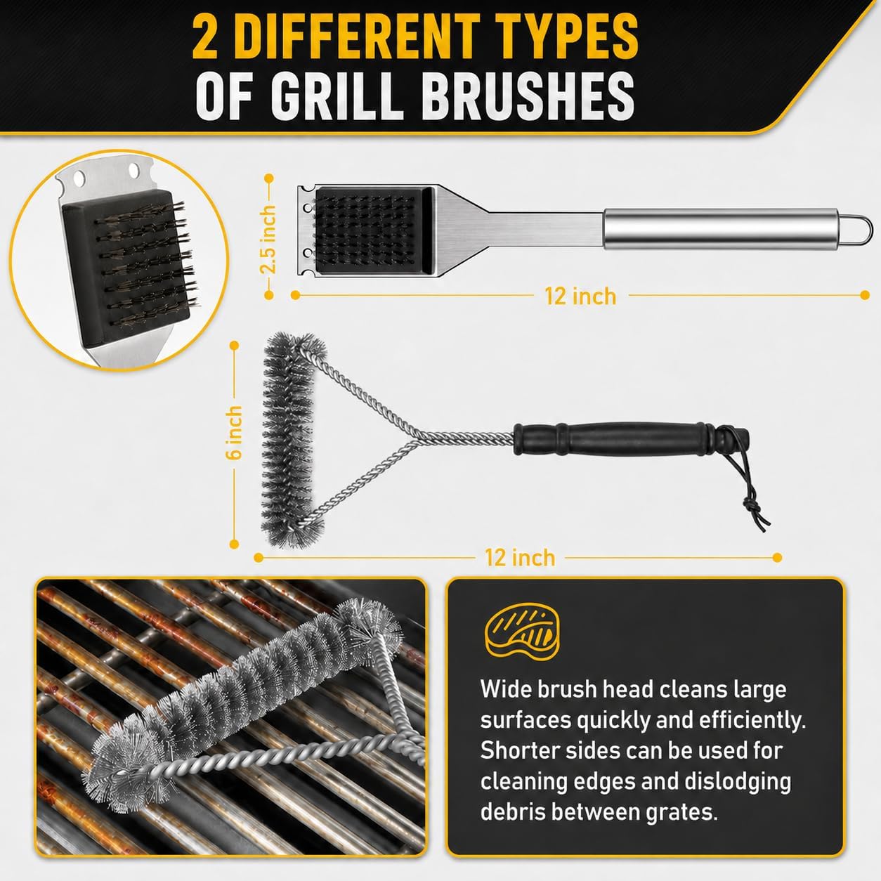 34Pcs Grill Accessories Grilling Gifts for Men, 16 Inches He... - Image 7