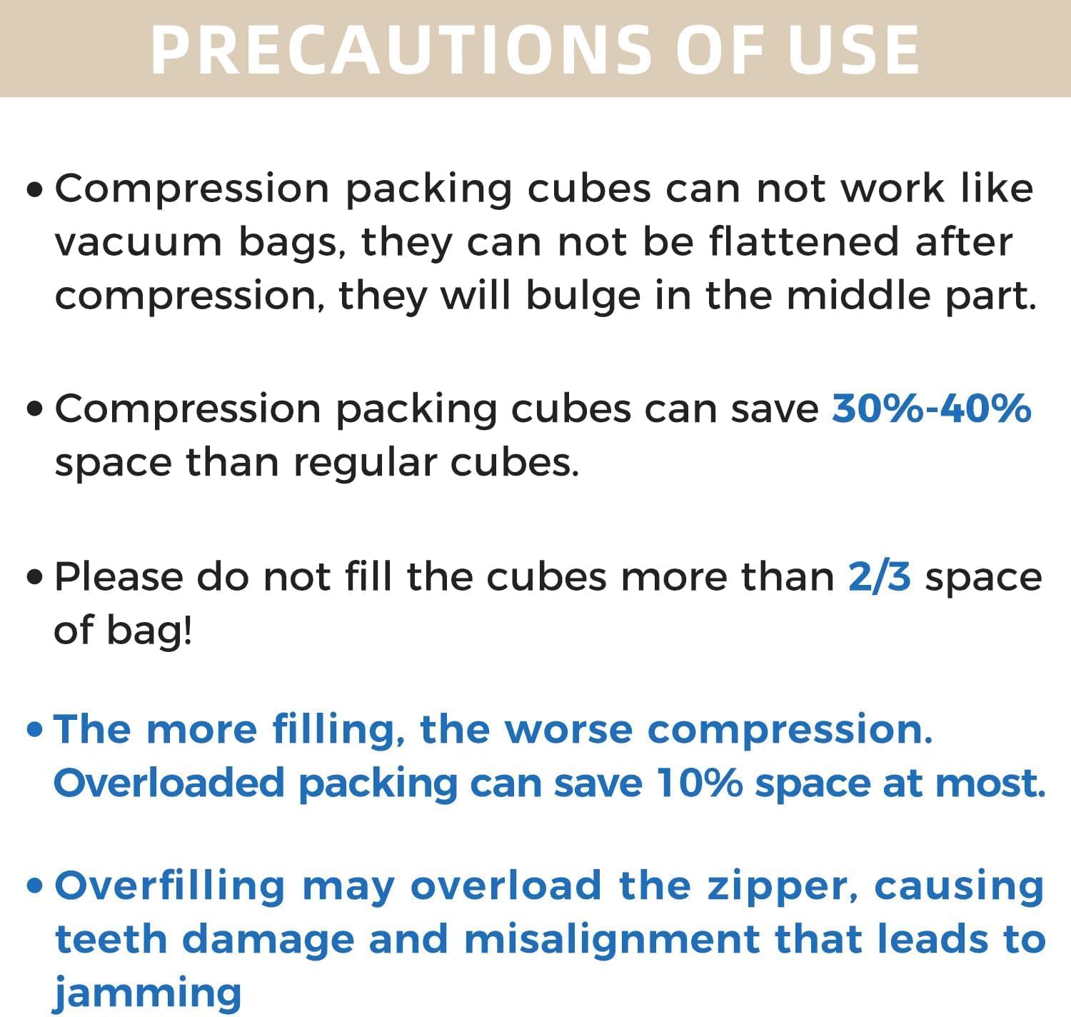 BAGAIL 4 Set/6 Set/8 Set Compression Packing Cubes Travel Ac... - Image 7