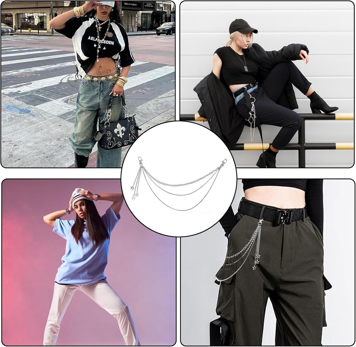 Silver Star Pants Chain - Image 7