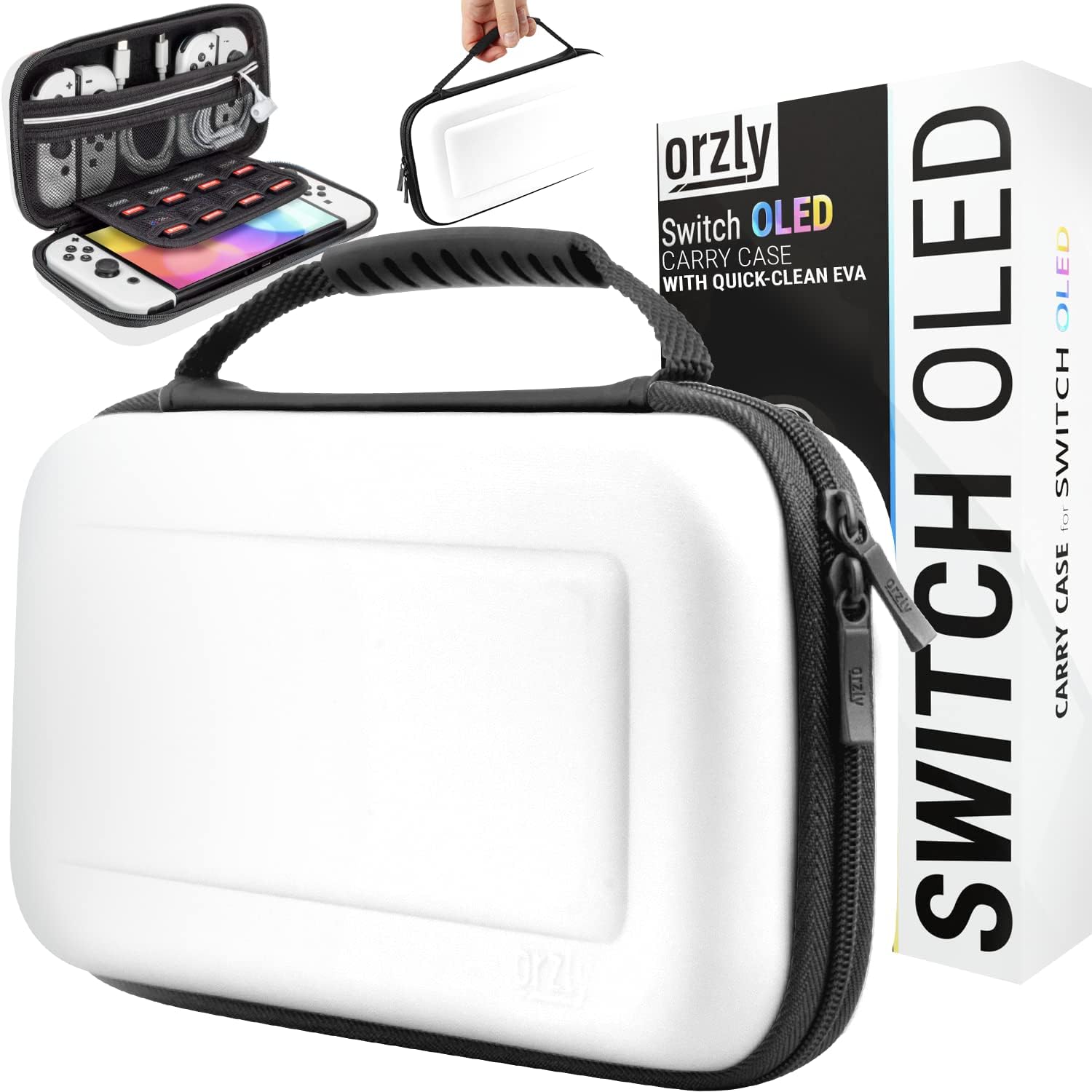 Orzly Carrying Case for Nintendo Switch OLED Console with Ac...