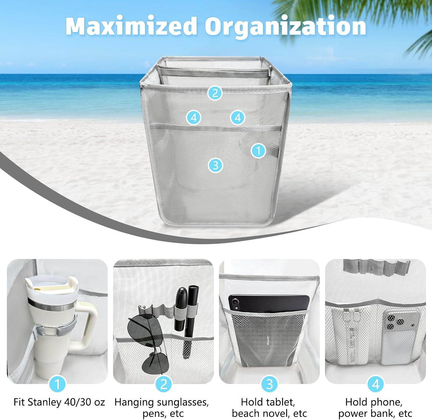 XYFuuee 2-in-1 Cooler Organizer Insert for X Large Bogg Bag ... - Image 5