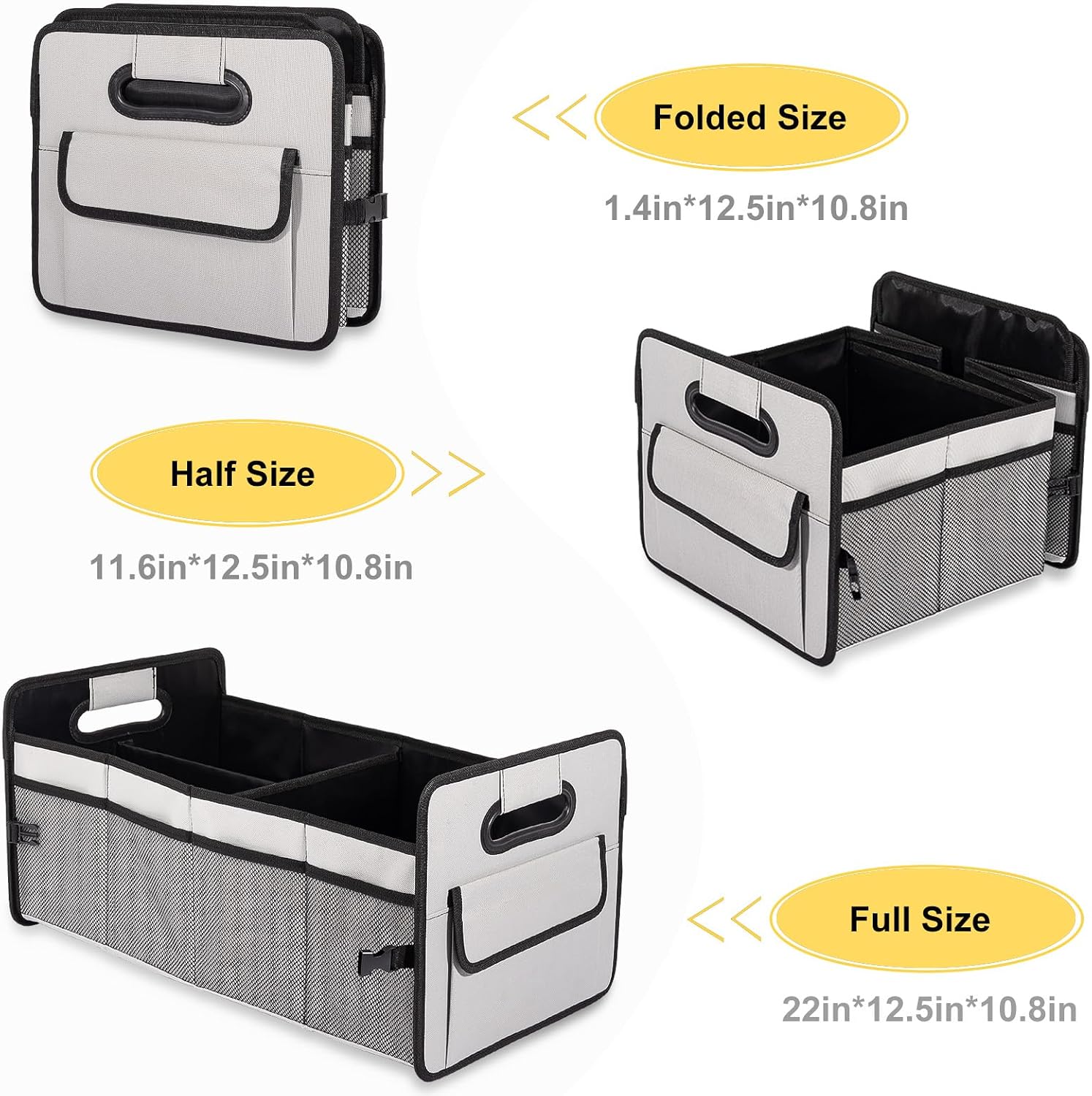JiatuA Car Trunk Organizer, Car Organizers and Storage Colla... - Image 8