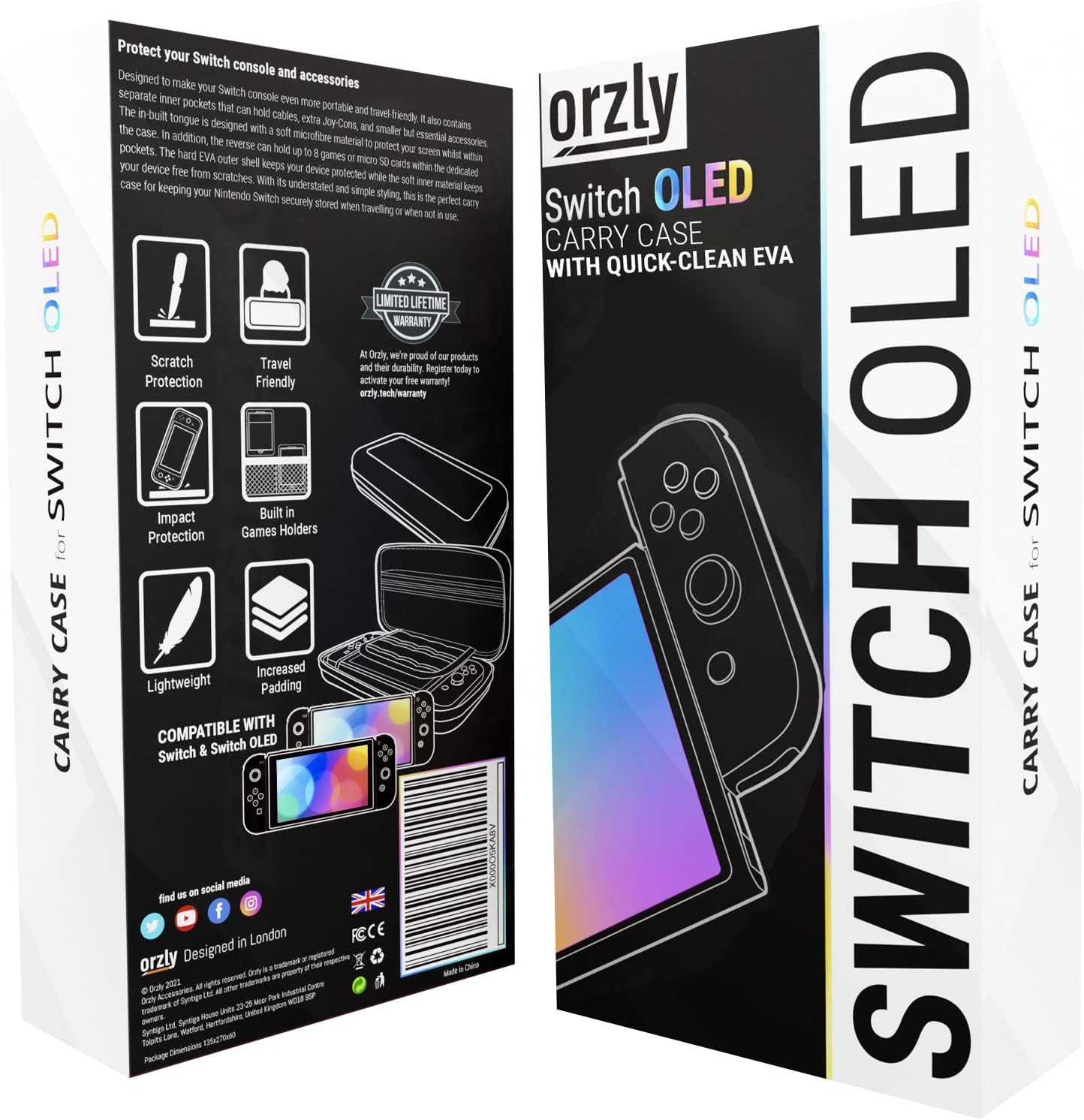 Orzly Carrying Case for Nintendo Switch OLED Console with Ac... - Image 2