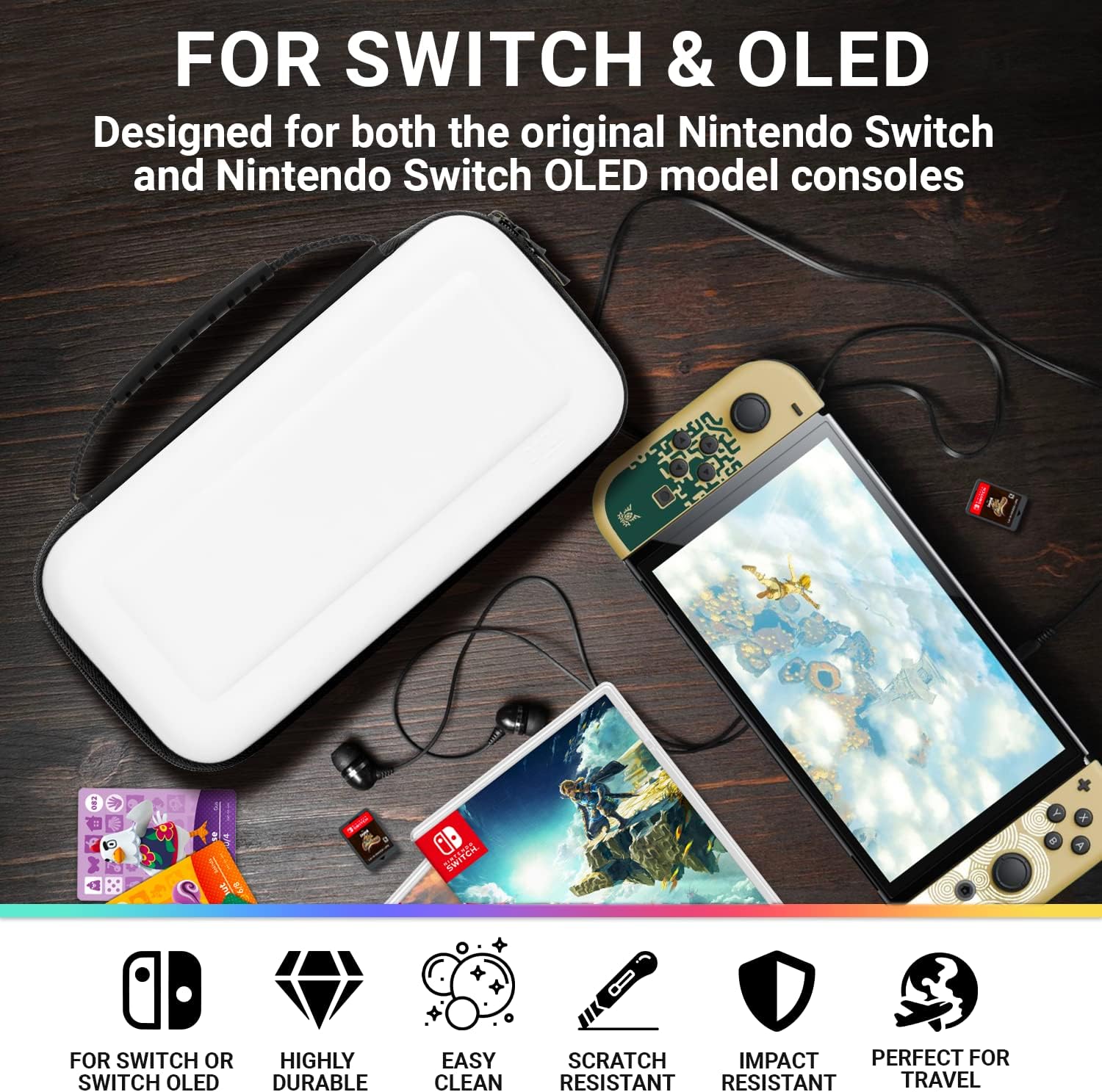 Orzly Carrying Case for Nintendo Switch OLED Console with Ac... - Image 3