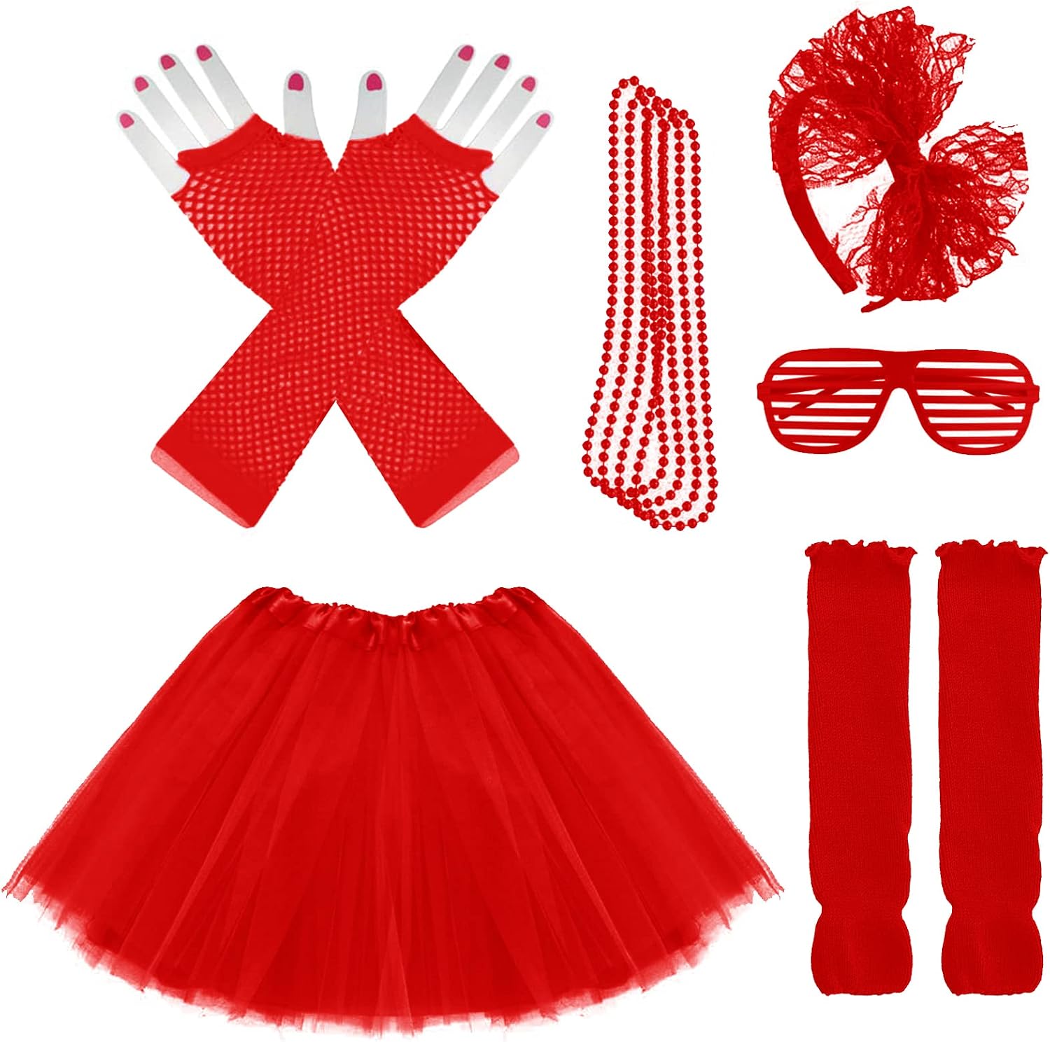 1980s Fancy Outfits Dress Costume Accessories for Girl Kids ...