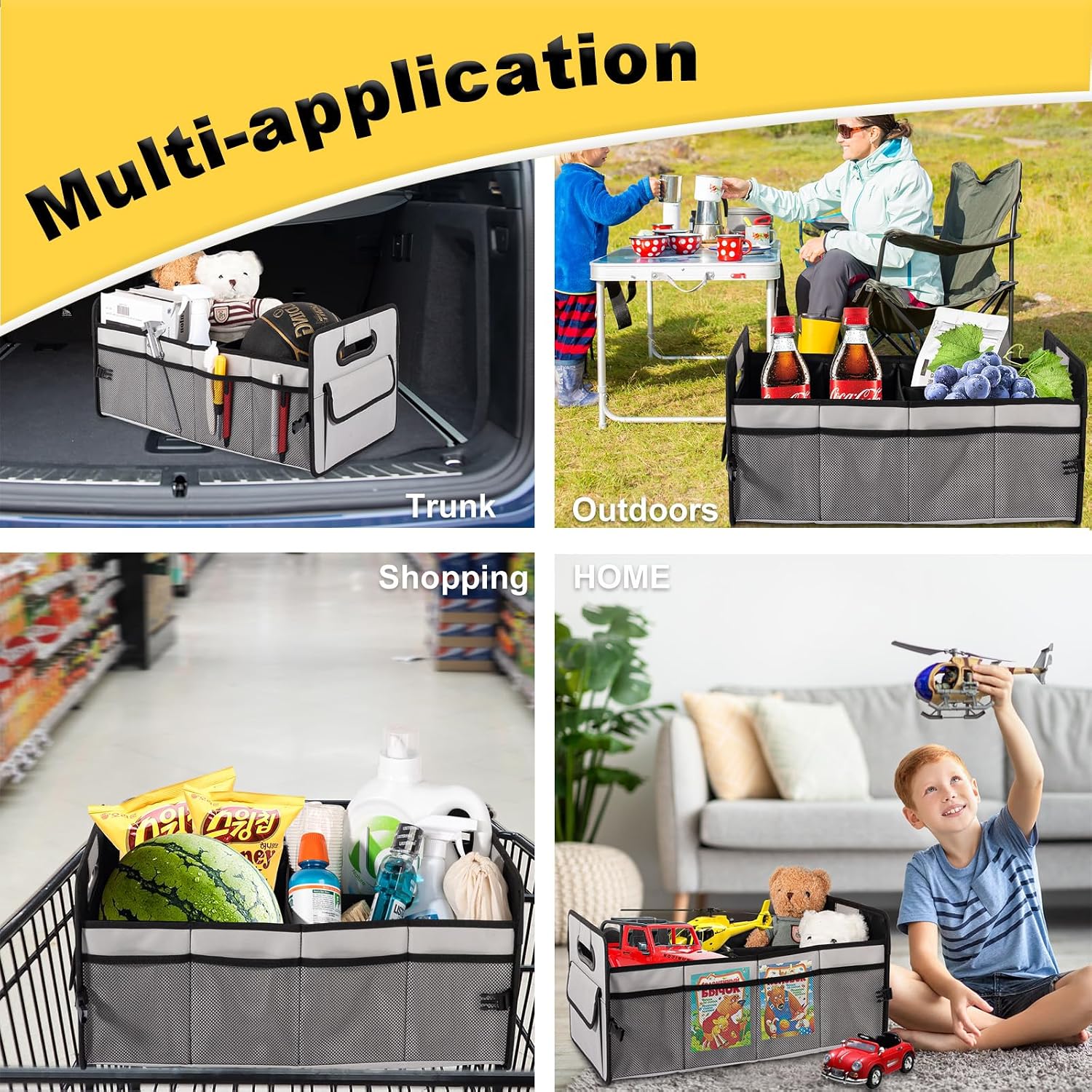 JiatuA Car Trunk Organizer, Car Organizers and Storage Colla... - Image 4