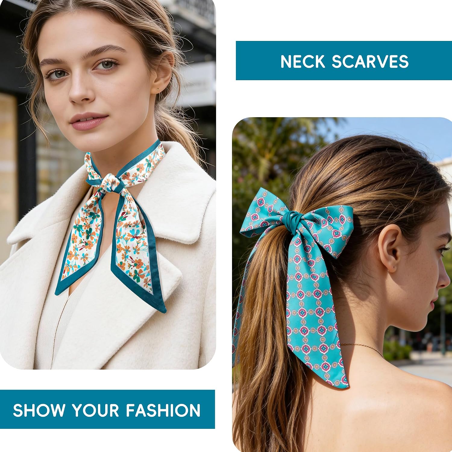 ZXZH 6 Pack Fashion Scarves for Women, Versatile Boho Head S... - Image 3