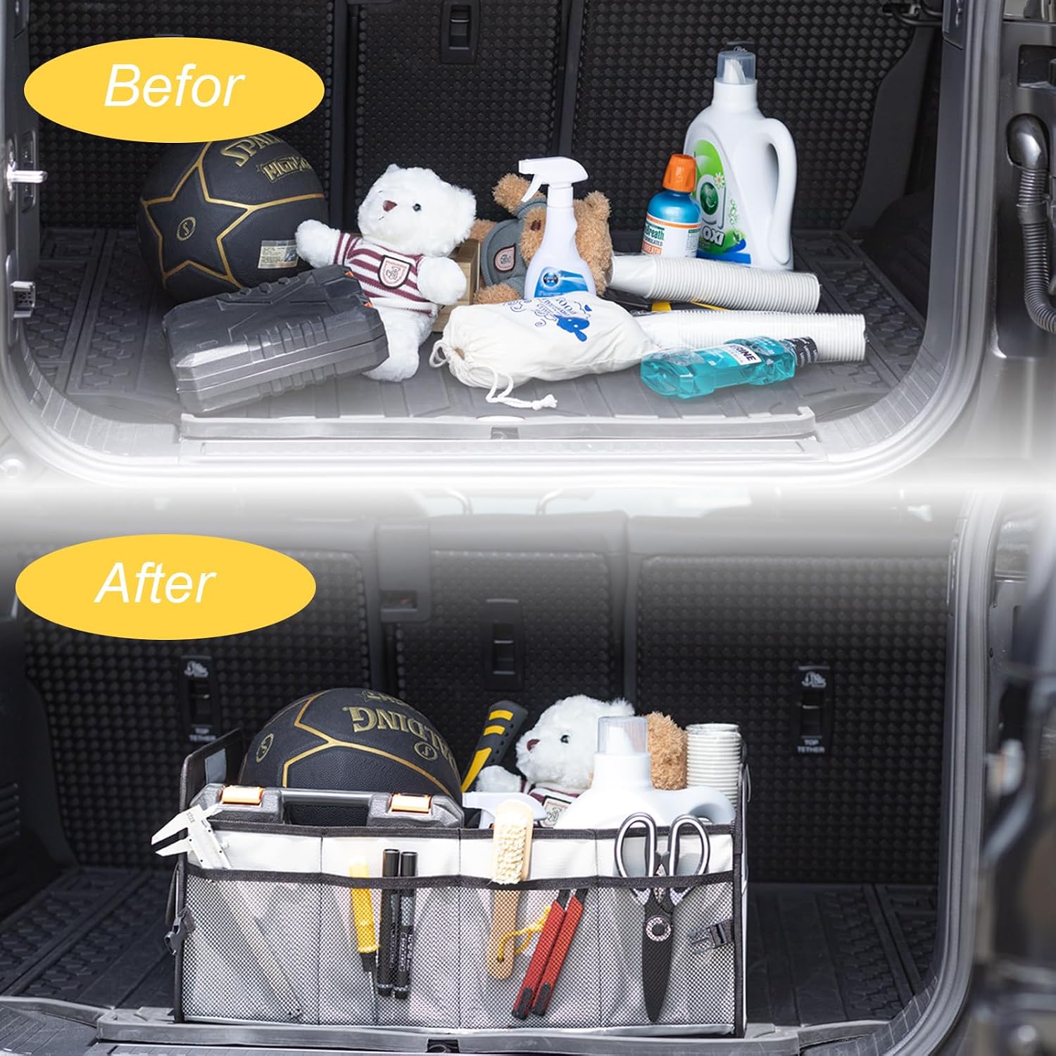 JiatuA Car Trunk Organizer, Car Organizers and Storage Colla... - Image 6
