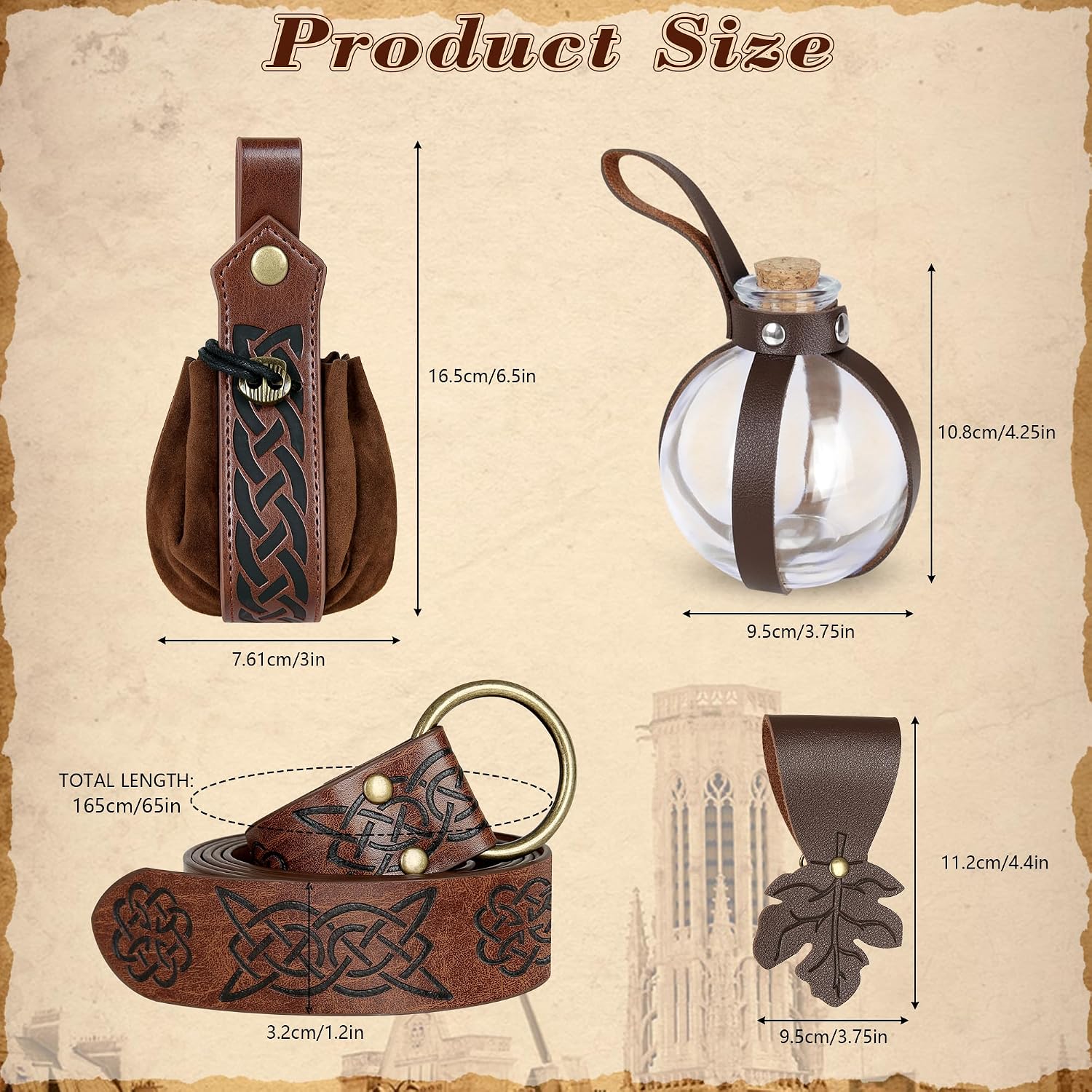 CICOCI Renaissance Accessories Belt Women Skirt Hikes Viking... - Image 2