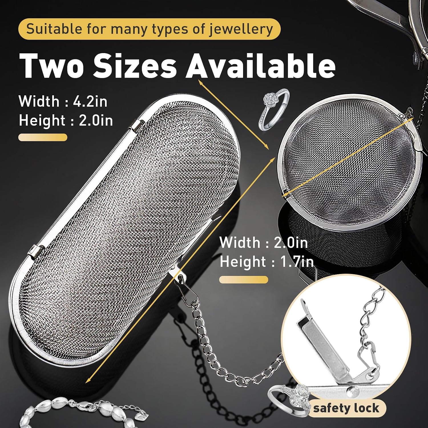 Ultrasonic Cleaner Basket, Stainless Steel Basket for Ultras... - Image 5