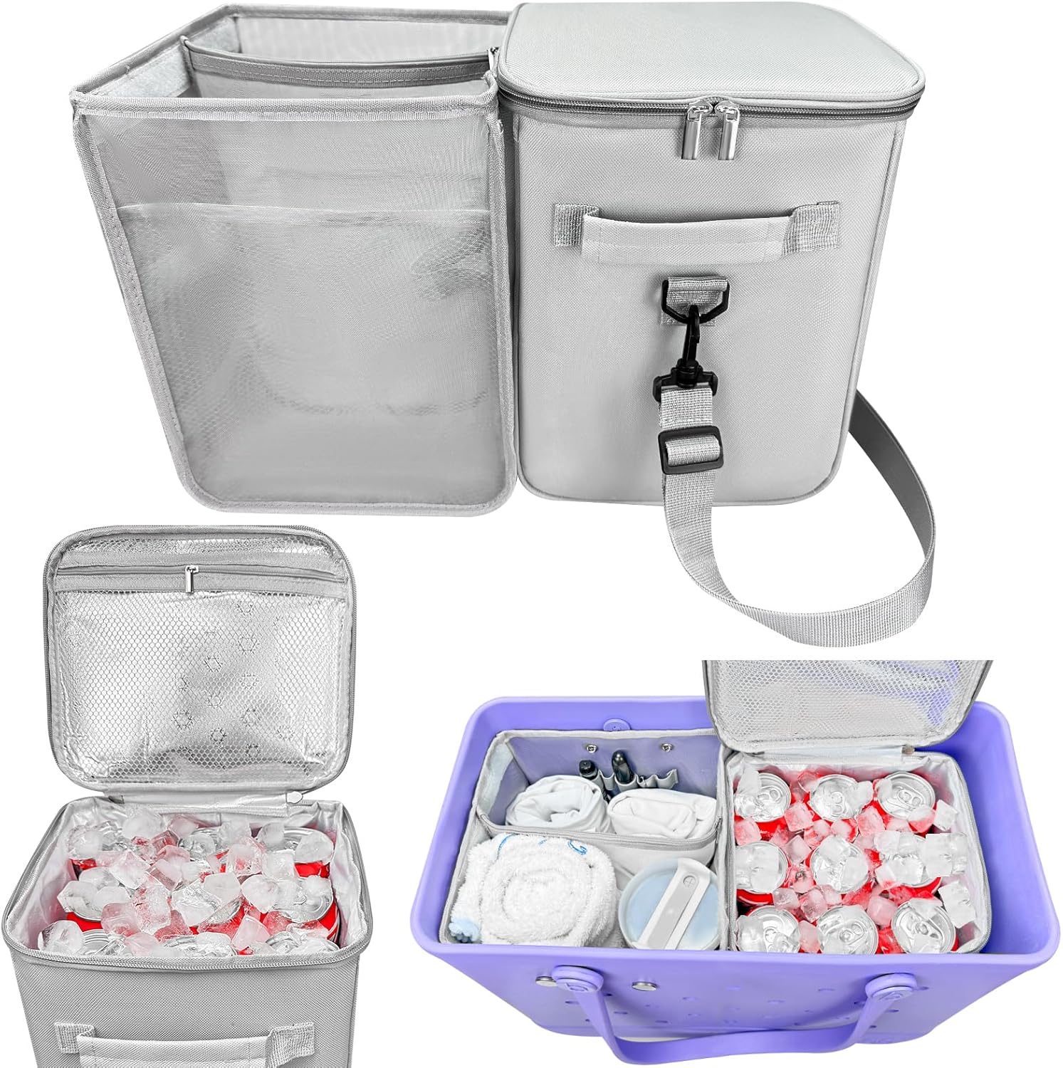 XYFuuee 2-in-1 Cooler Organizer Insert for X Large Bogg Bag ...