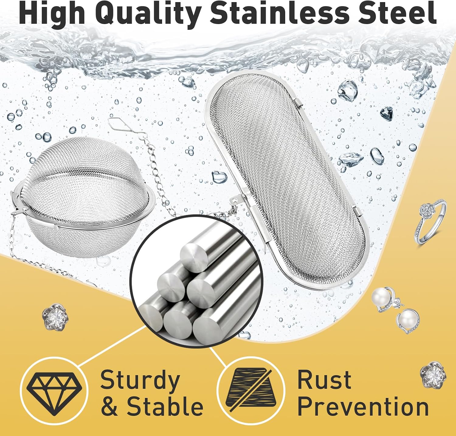 Ultrasonic Cleaner Basket, Stainless Steel Basket for Ultras... - Image 6